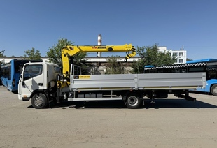 JAC N90 (9т) КМУ HYVA 3.2 E3 (3т) БОРТ АЛЮМИНИЙ 6,2×2,55×0,6 м